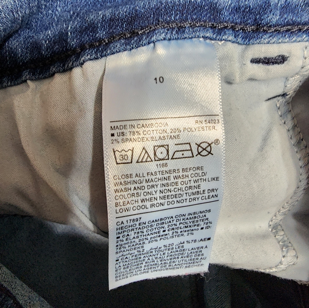 Old Navy Mid-Rise Super Skinny Jeans - Blue Size 10 - Picture 4 of 4